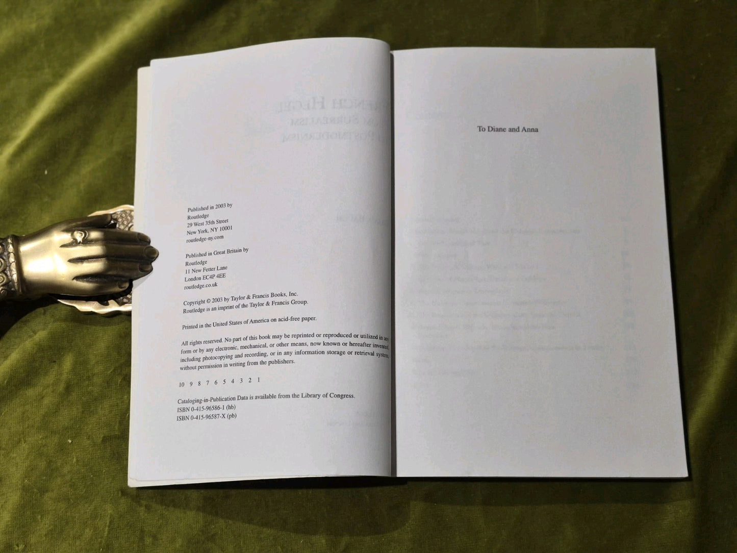 French Hegel: from Surrealism to Postmodernism Bruce Baugh 20034