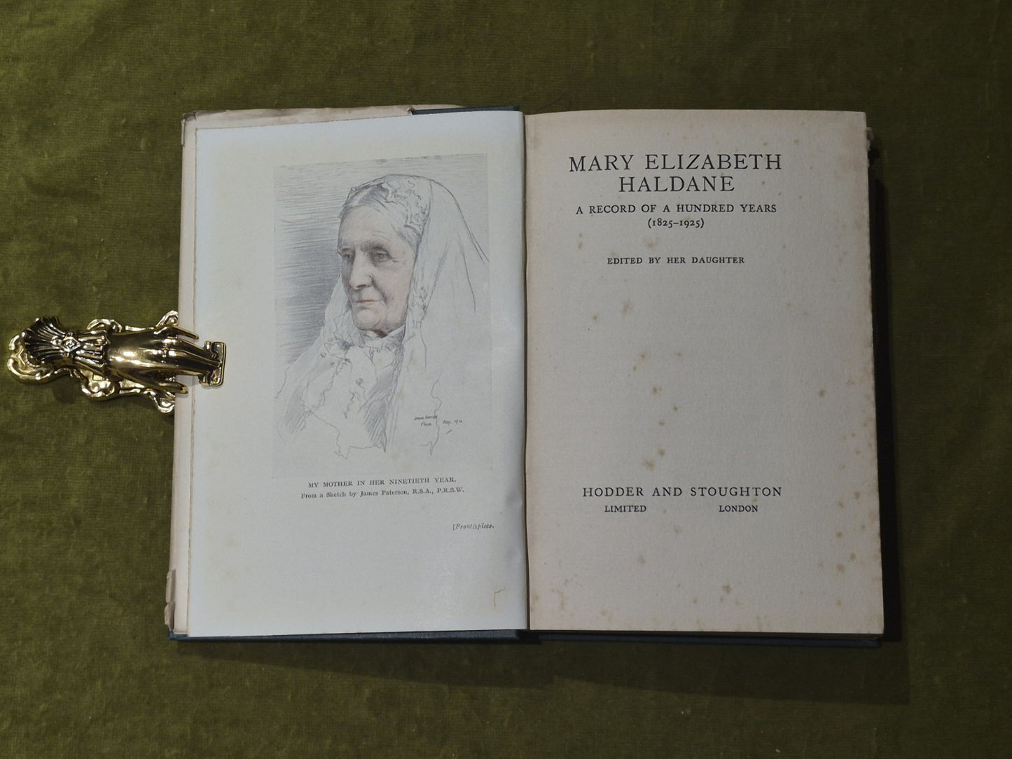 Mary Elizabeth Haldane: a Record of a Hundred Years (1825-1925) 1st Dust J acket3