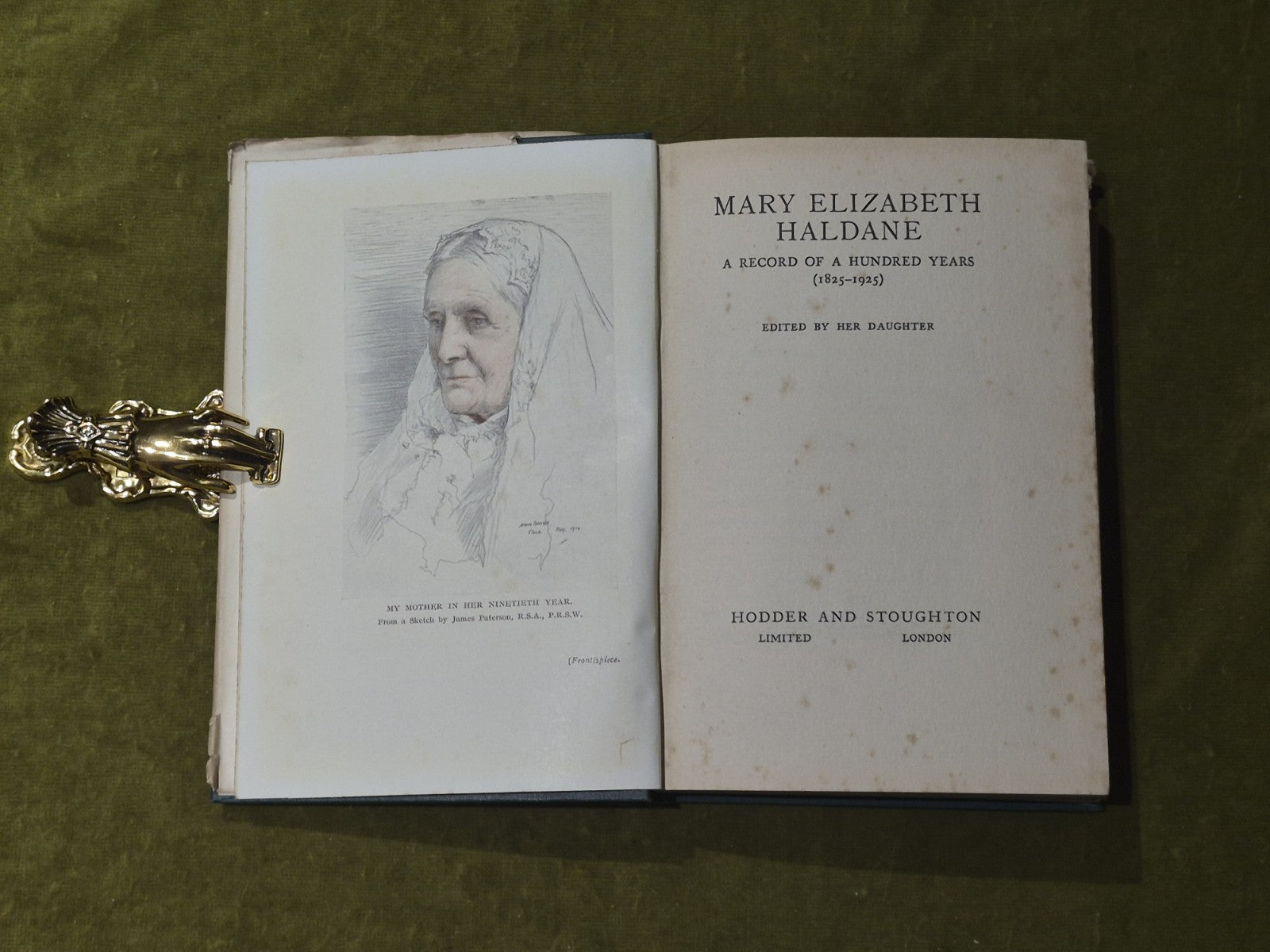 Mary Elizabeth Haldane: a Record of a Hundred Years (1825-1925) 1st Dust J acket3