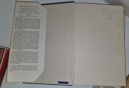 The Holstein Papers 4 Volume Hardback 1st Edition Set With Dust Jacket 1955  6318