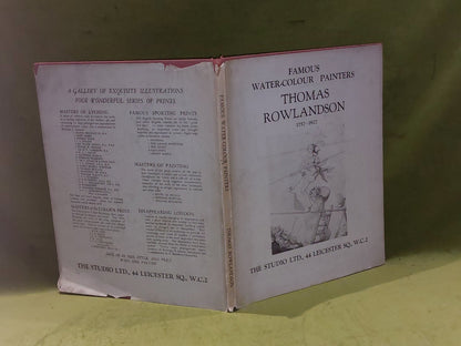 Famous Water-Colour Painters, Thomas Rowlandson The Studio Ltd 1st Ed HB DJ 19291