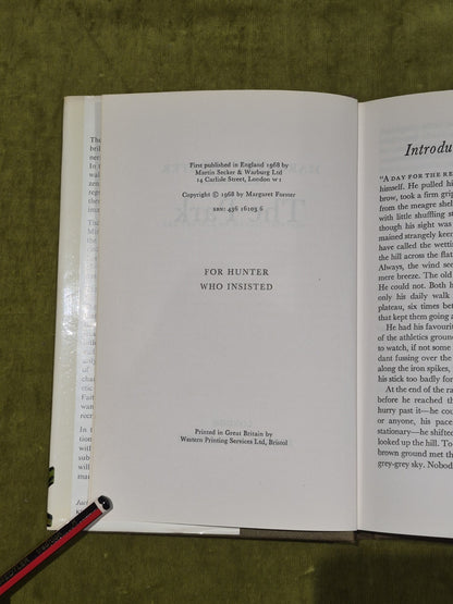 FORSTER, MARGARET The Park 1968 First Edition Hardcover with dust jacket.4