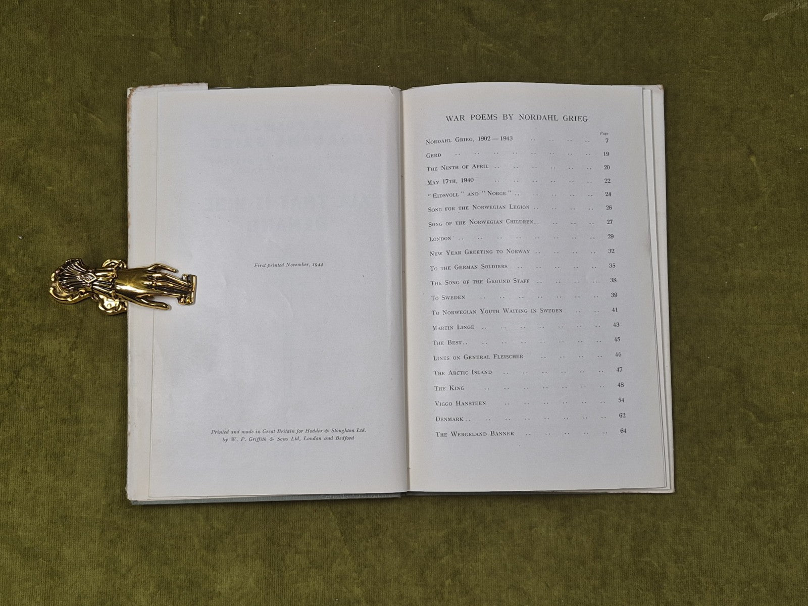All That is Mine I Demand : War Poems of Nordahl Grieg - Hodder & Stoughton 19445