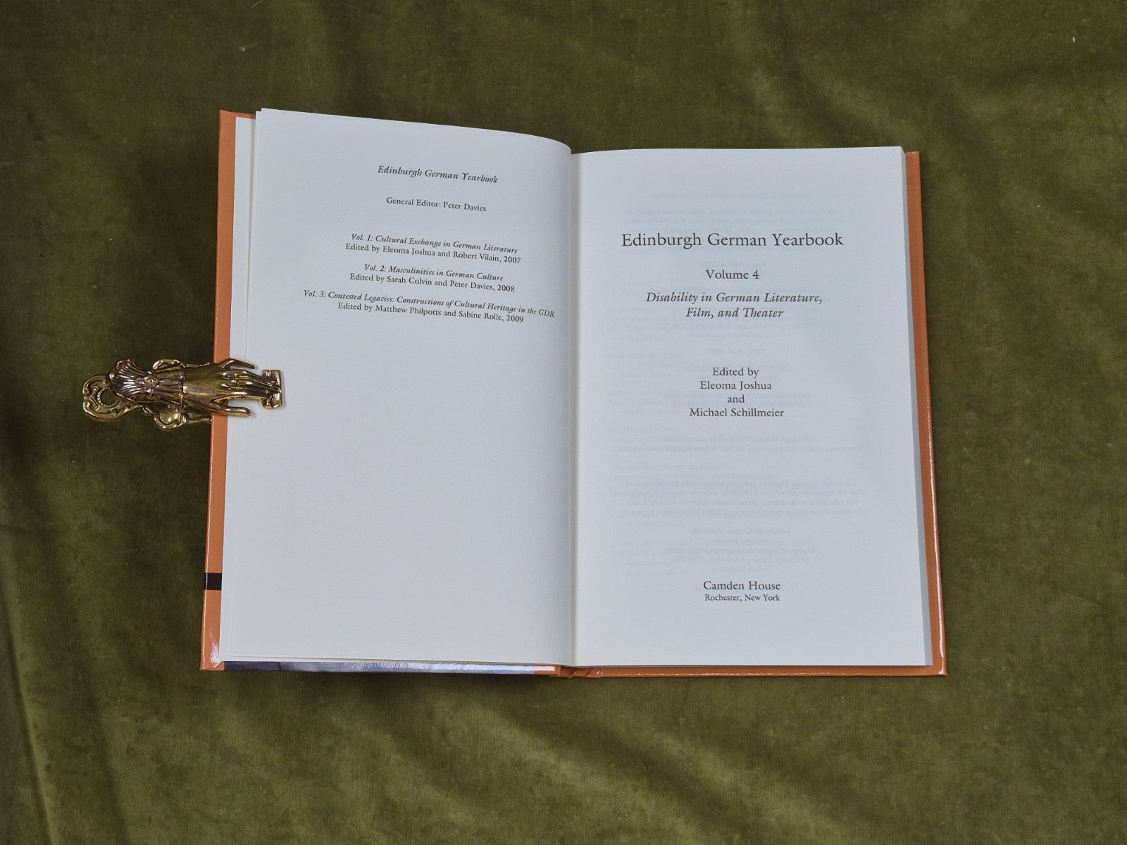 Edinburgh German Yearbook 4 – Disability in German Literature, Film, and Theater3