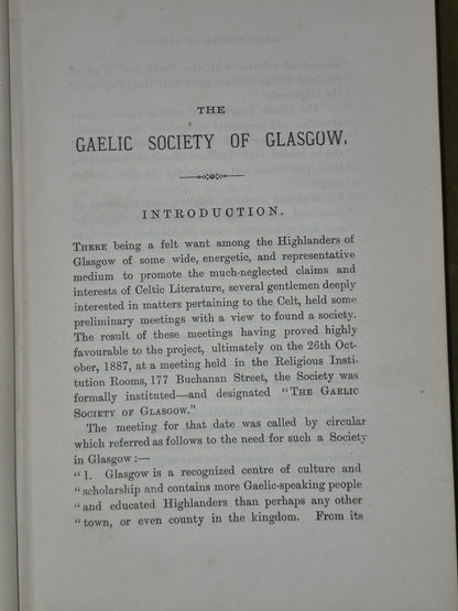 Transactions of the Gaelic Society of Glasgow Vol I 1887-91 Archibald Sinclair6