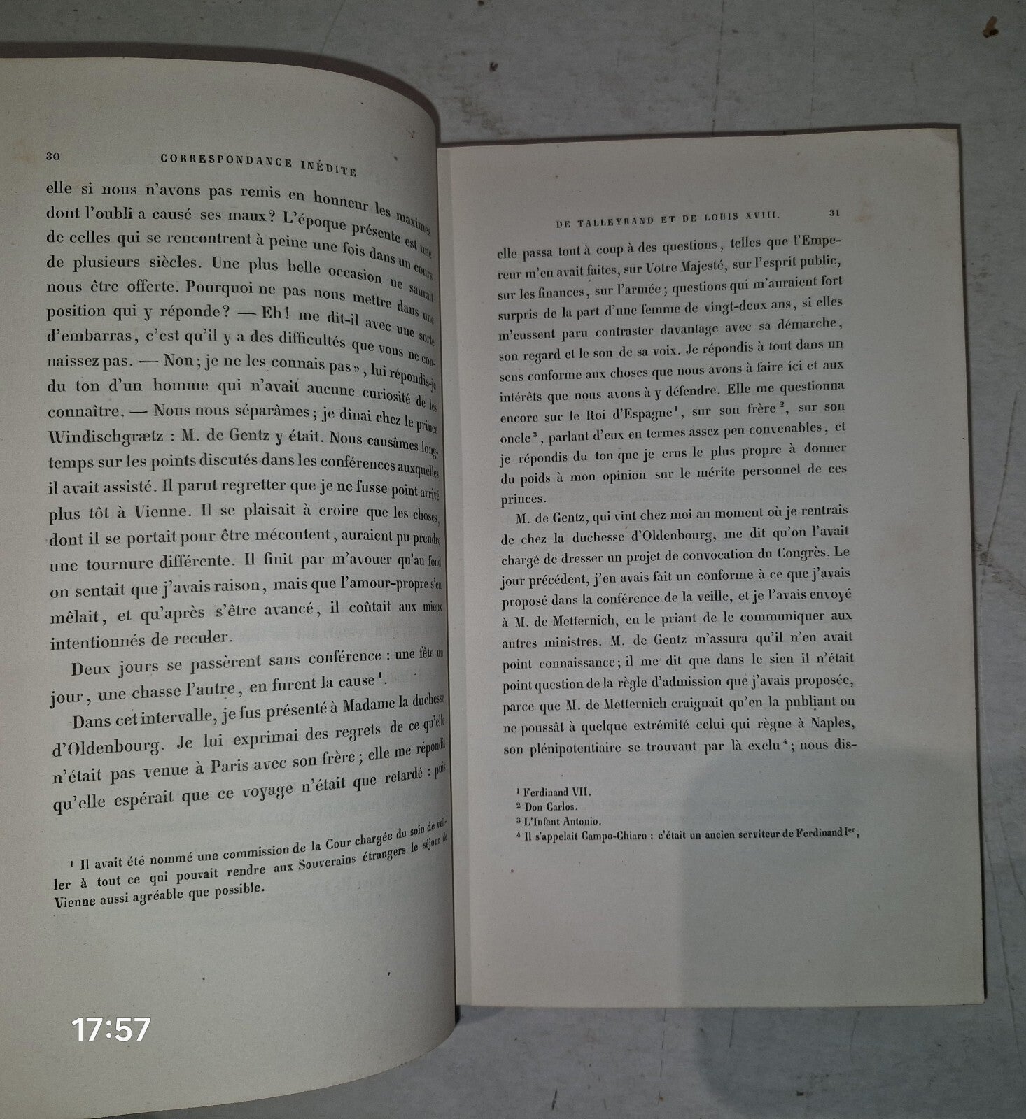 Correspondance Inédite Du Prince de Talleyrand Et Du Roi Louis XVIII M G Pallain7