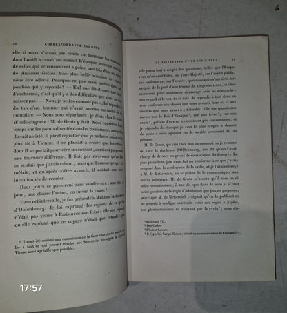 Correspondance Inédite Du Prince de Talleyrand Et Du Roi Louis XVIII M G Pallain7