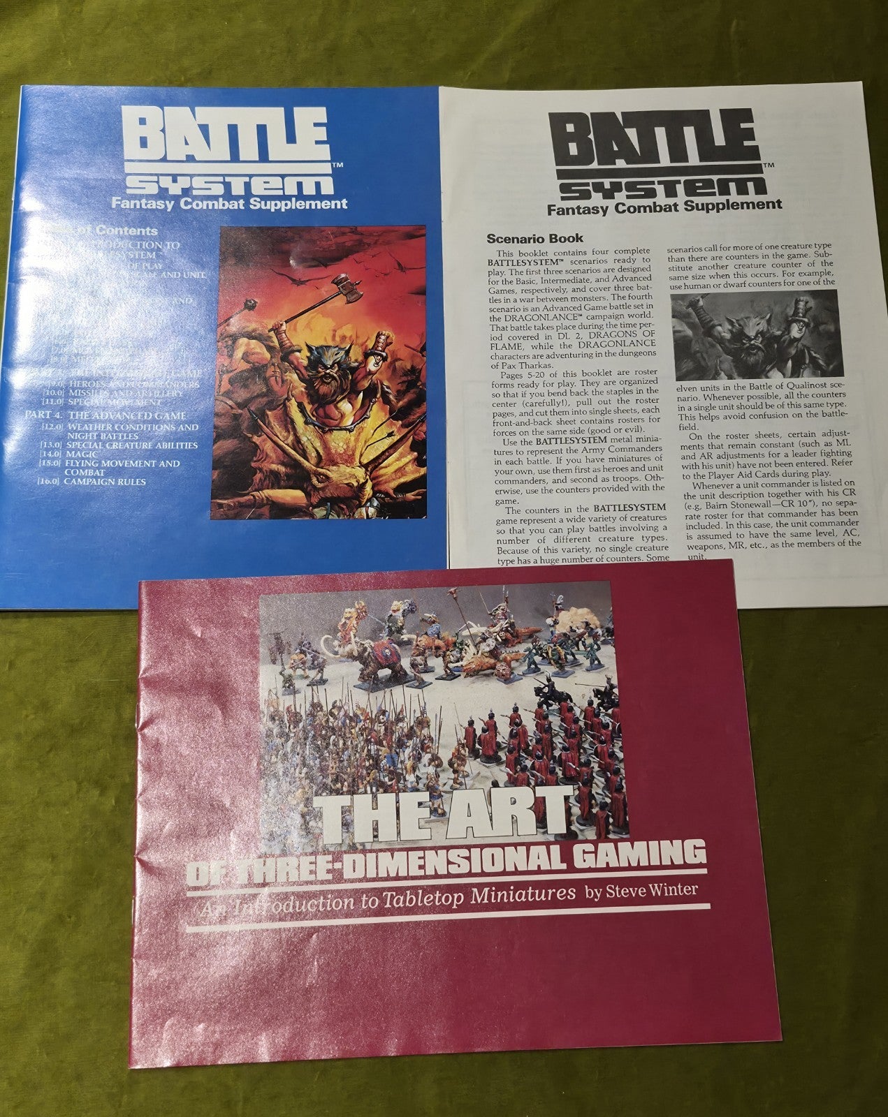 Advanced Dungeons & Dragons Battle System Supplement complete with figures2