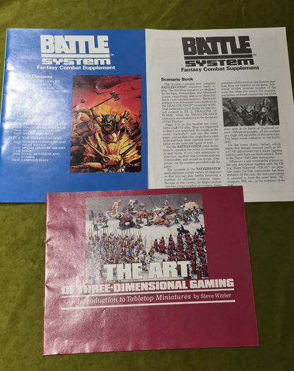Advanced Dungeons & Dragons Battle System Supplement complete with figures2