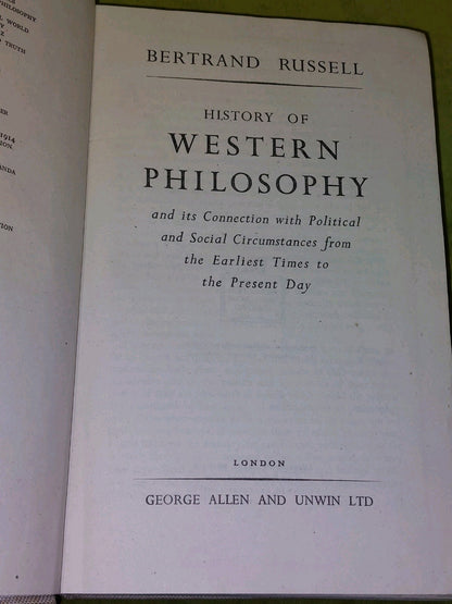 A History Of Western Philosophy Bertrand Russell (1946) First Edition4