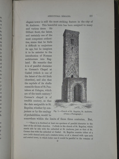 Scotland In Early Christian Time's, Joseph Anderson. 1881 1st Edition Hardcover 7