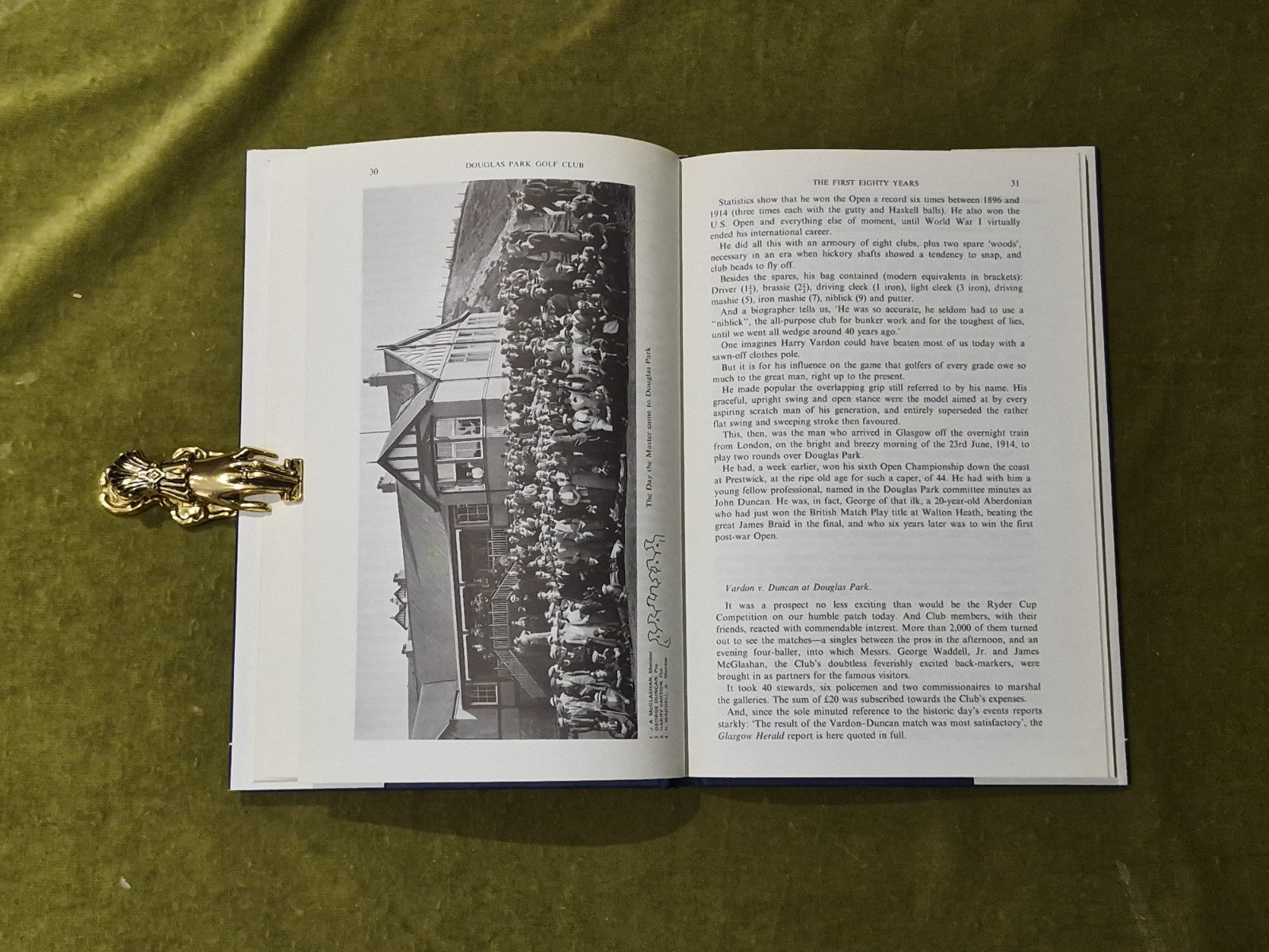 The First Eighty Years - Douglas Park Golf Club 1982 1st HB DJ6