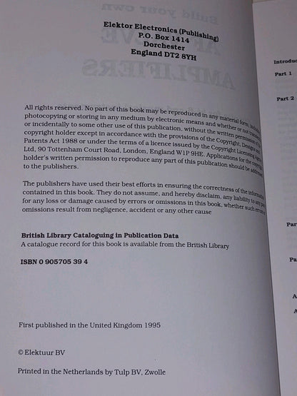 Build Your Own Audio Valve Amplifiers by Rainer Zur Linde (1995)4