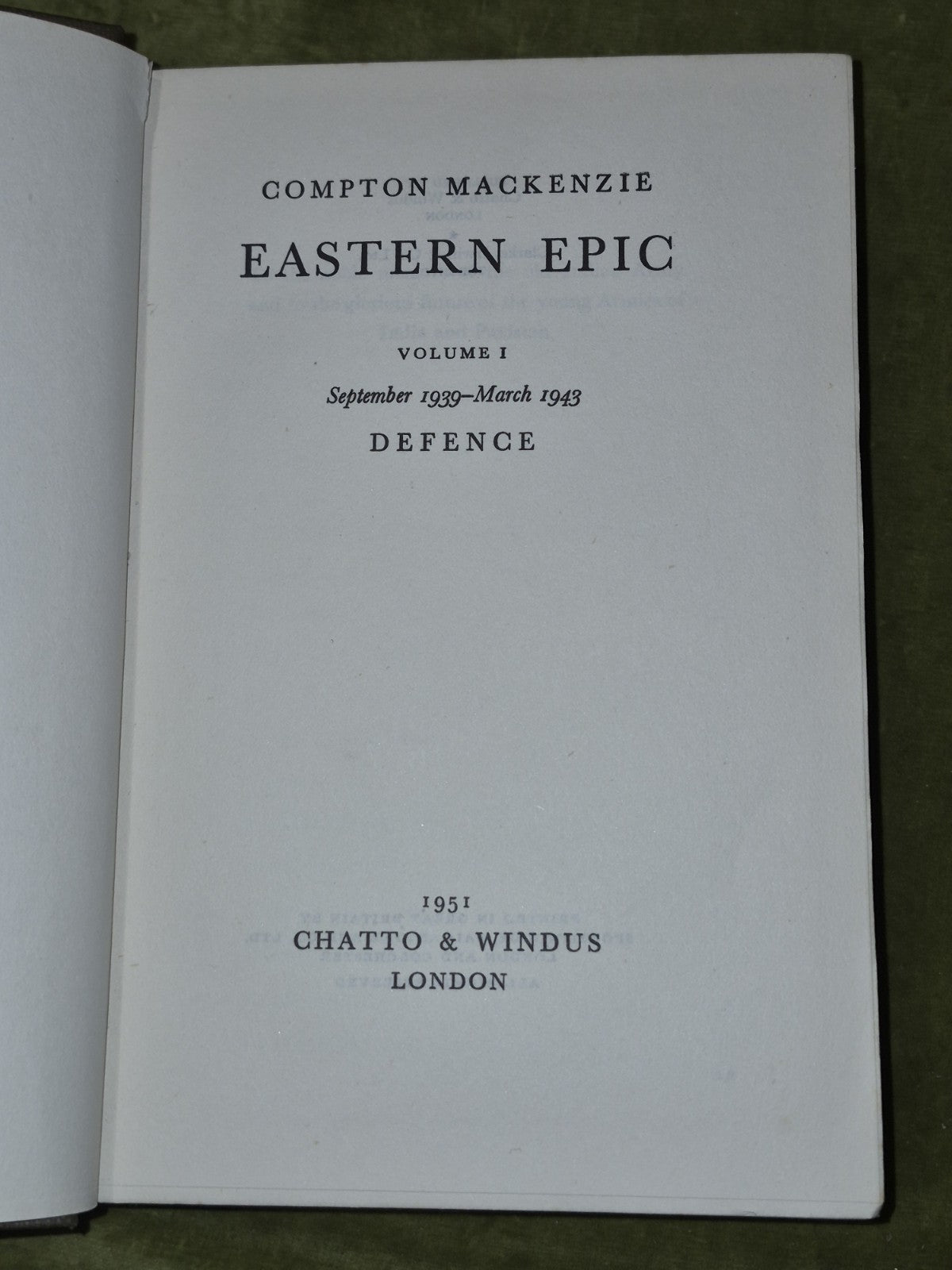 Compton MacKenzie Vol 1 Eastern Epic (1951)6