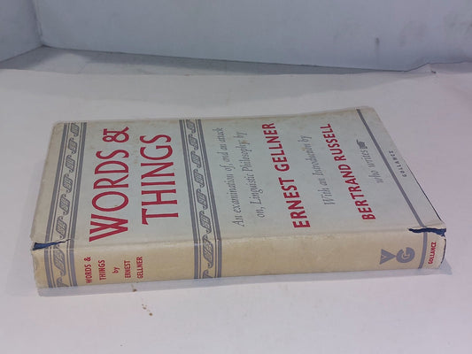 Words and Things by Ernest Gellner [Gollancz] (1959) 1st Ed Hb With Dj 1