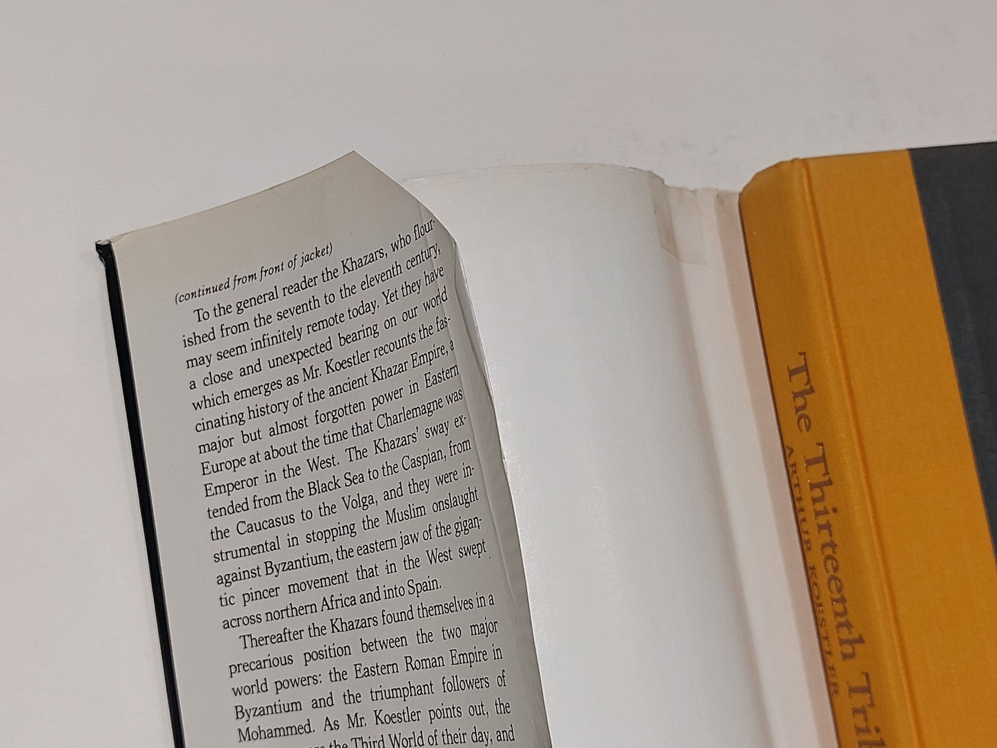 The Thriteenth Tribe By Arthur Koestler (1976) [Random House, NY] 1st Ed Hb Book4