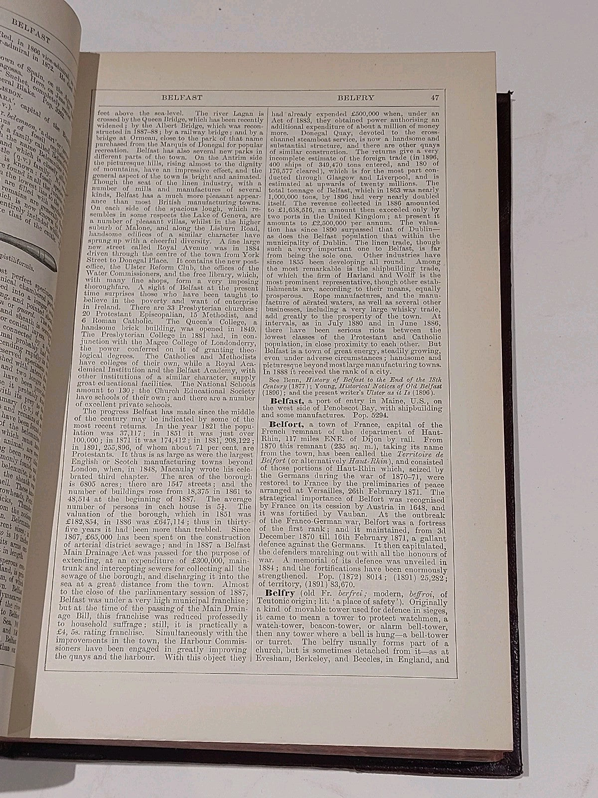 Chamber's Encyclopaedia 10 Vol Set (1901) Heavy Quarter Leather Bound Books11