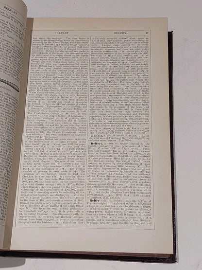 Chamber's Encyclopaedia 10 Vol Set (1901) Heavy Quarter Leather Bound Books11