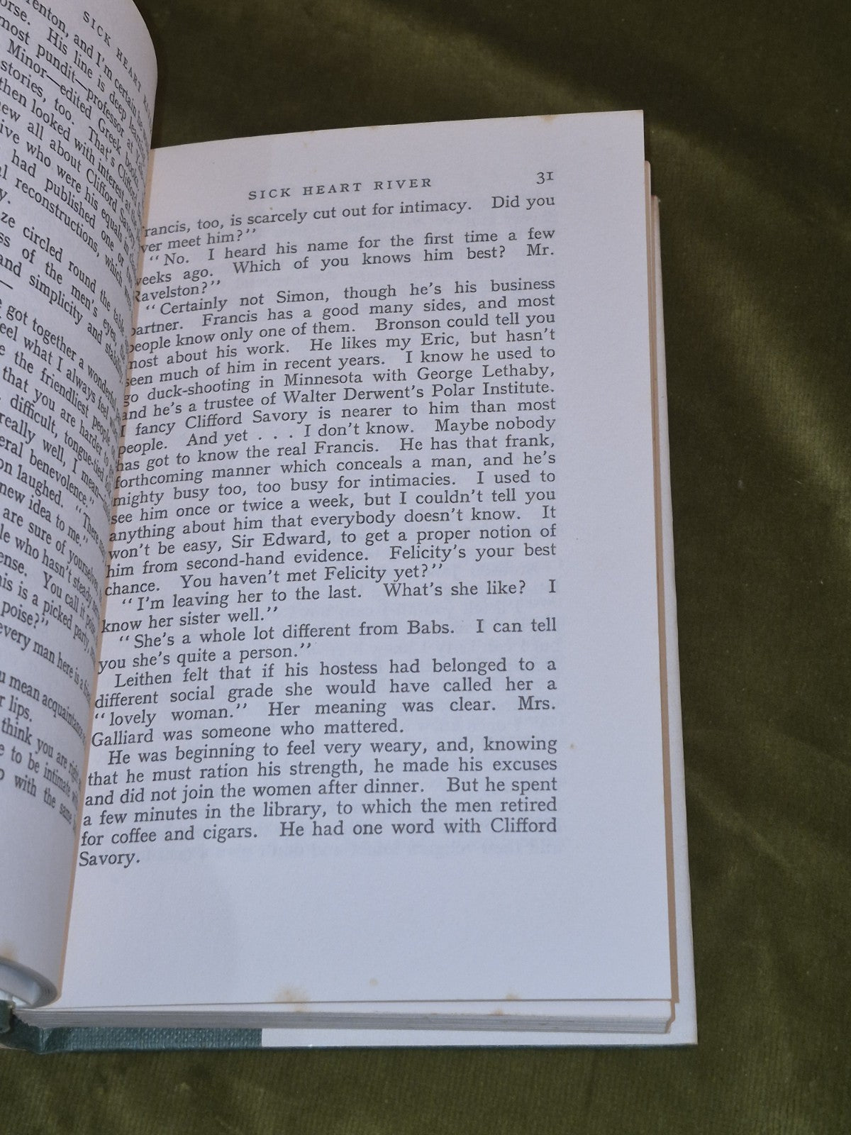 Sick Heart River - John Buchan -Hodder & Stoughton - 1972 HB/DJ5