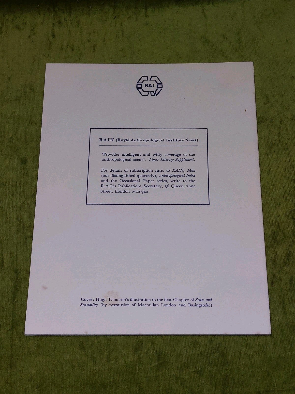 Kinship Terminology In Jane Austen's Novels by I. Schapera (1977) Pb Book2