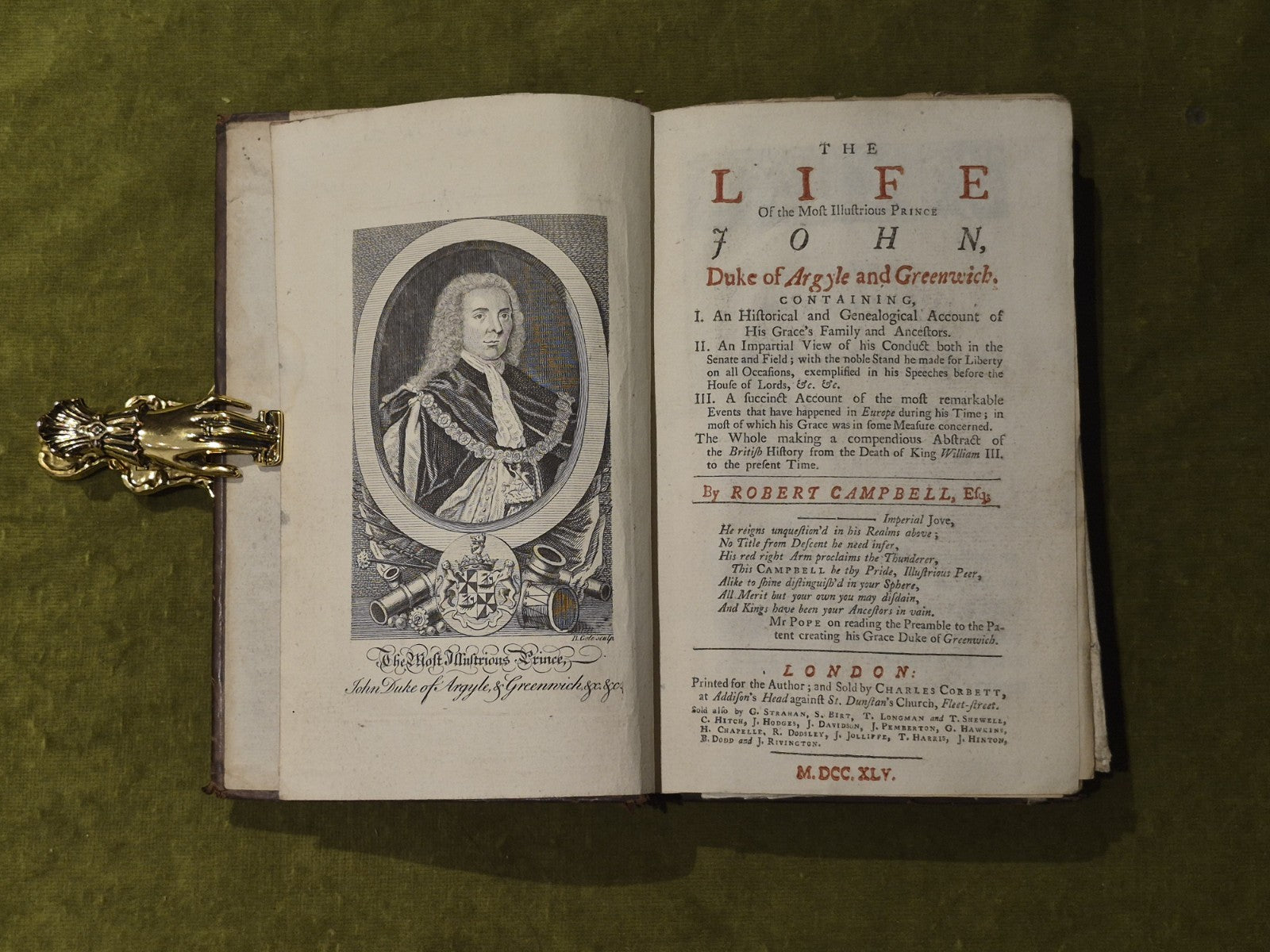 Life of the Most Illustrious Prince John Duke Of Argyll - Robert Campbell 17455