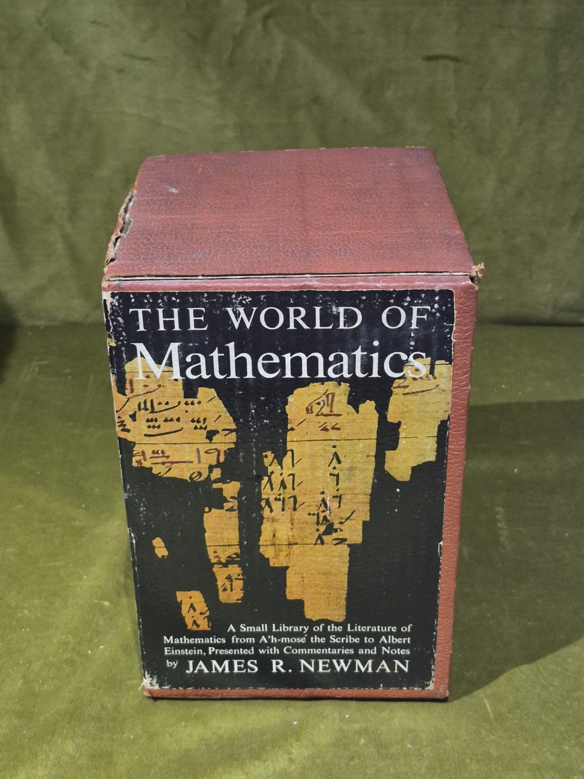 The World of Mathematics Volumes 1-4 in slipcase by James R. Newman 19561