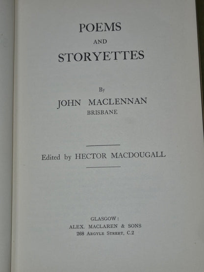 Duanagan Agus Sgeulachdan Beaga John Maclennan Storyettes 19375