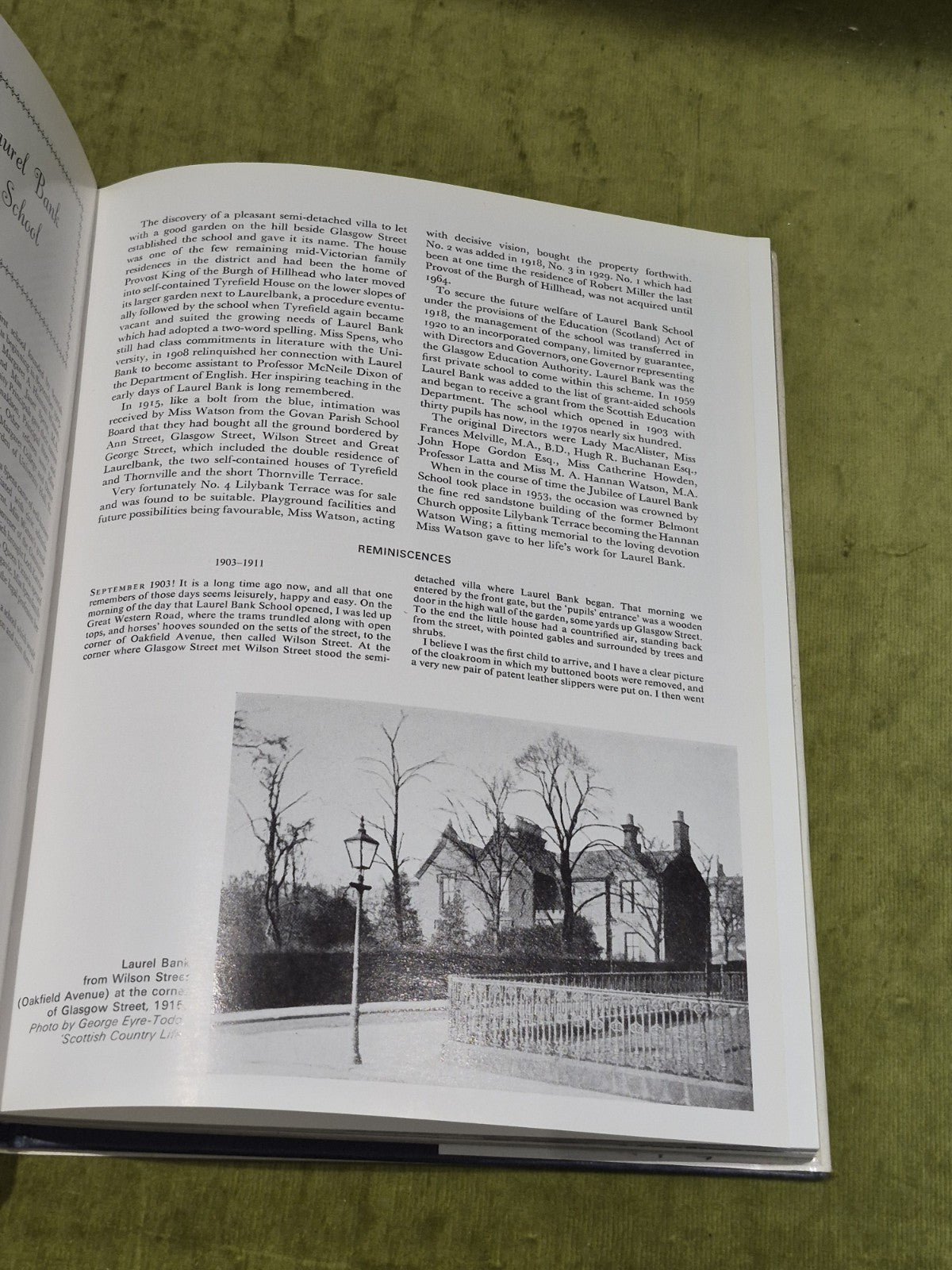 A Hillhead Album, Glasgow W2 by Henry Brougham Morton (1973) 1st Ed Hb Book9