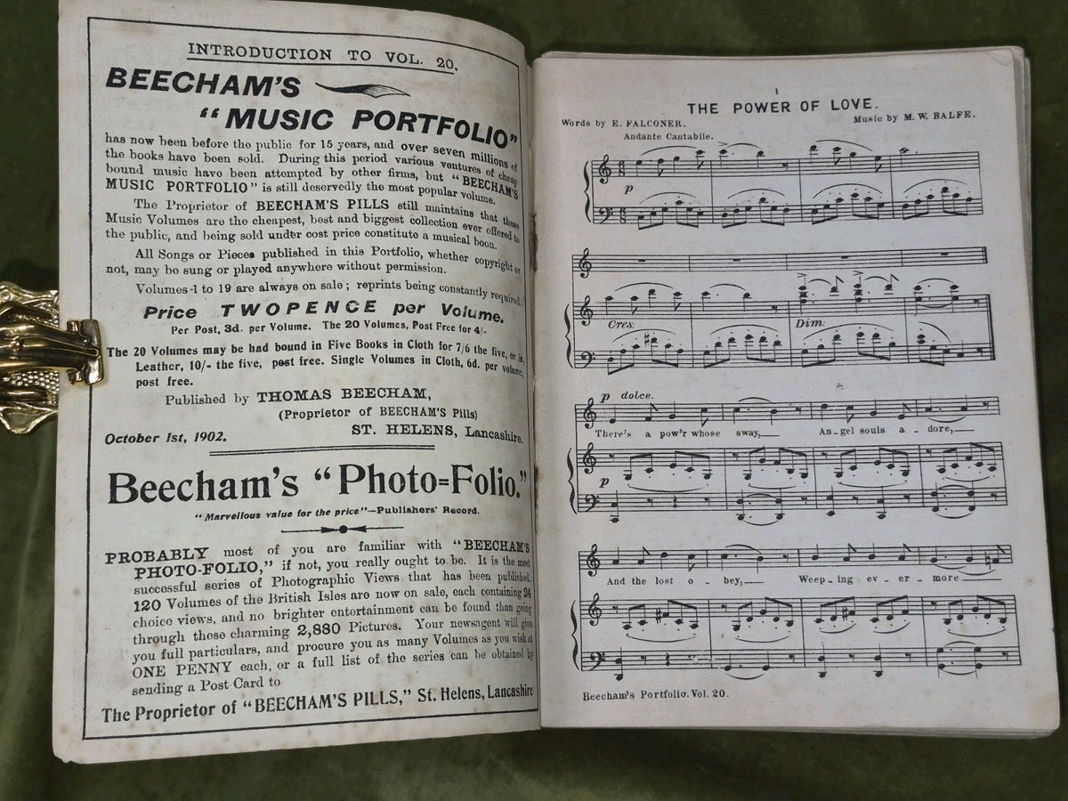 Beechams Music Portfolio Volumes 1 to 20 Patent Pills Medicine Thomas Beecham3