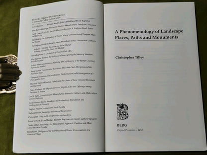 A Phenomenology of Landscape by Christopher Tilley (UK Trade Paperback, 1994)5