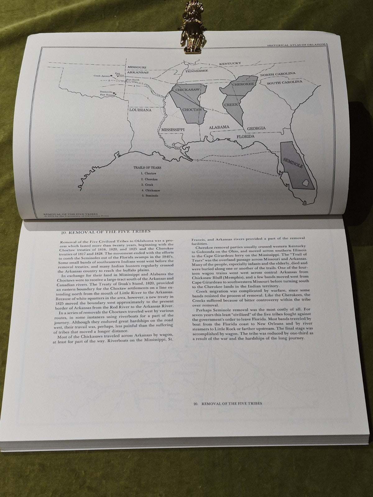 Historical Atlas of Oklahoma By John Morris & Edwin McReynolds 19854