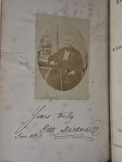 Reminiscences of Glasgow & West Scotland 1865 Peter Mackenzie Rebound Leather 3V10