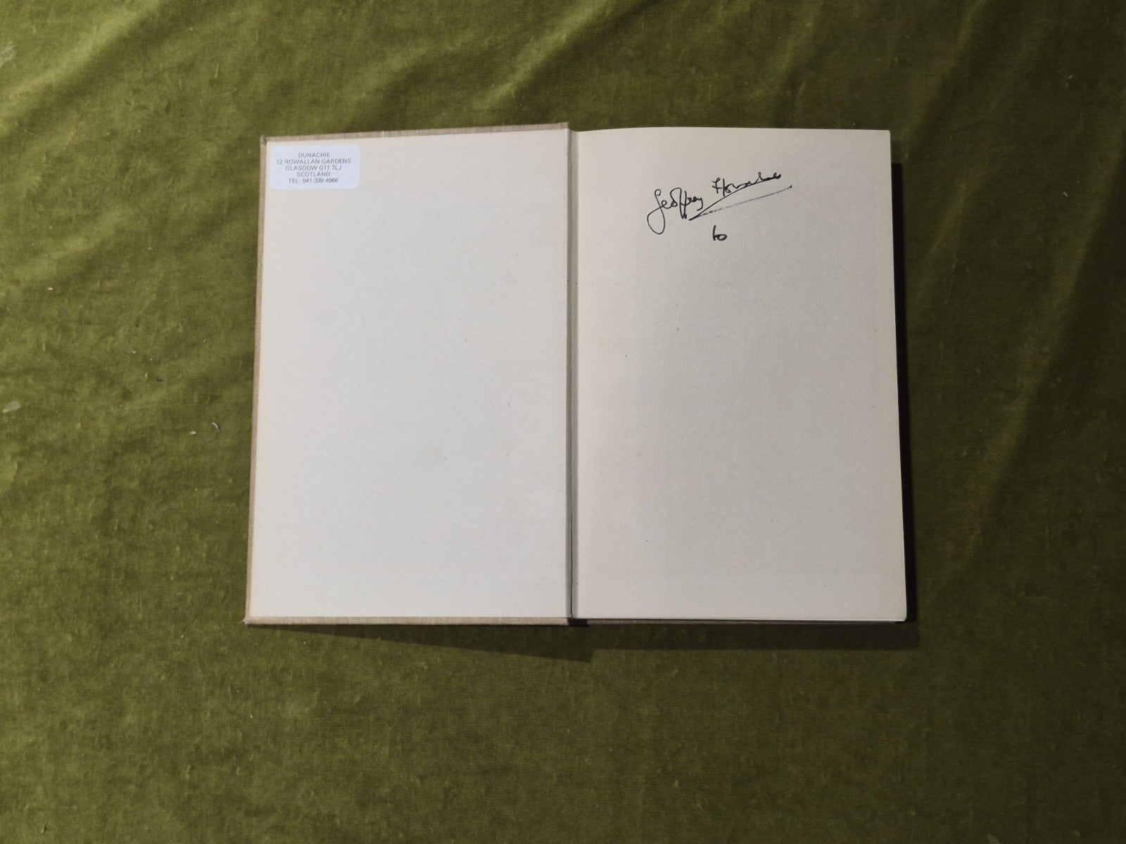 Arabesque By Geoffrey Household SIGNED, Chatto & Windus 1st HB 19483
