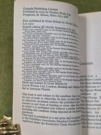 Clark Ashton Smith Genius Loci 1972 Panther Books5