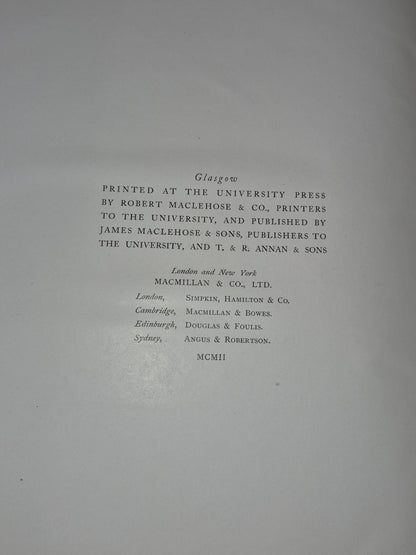 Scottish History & Life James Maclehose & Sons 1902 Glasgow4