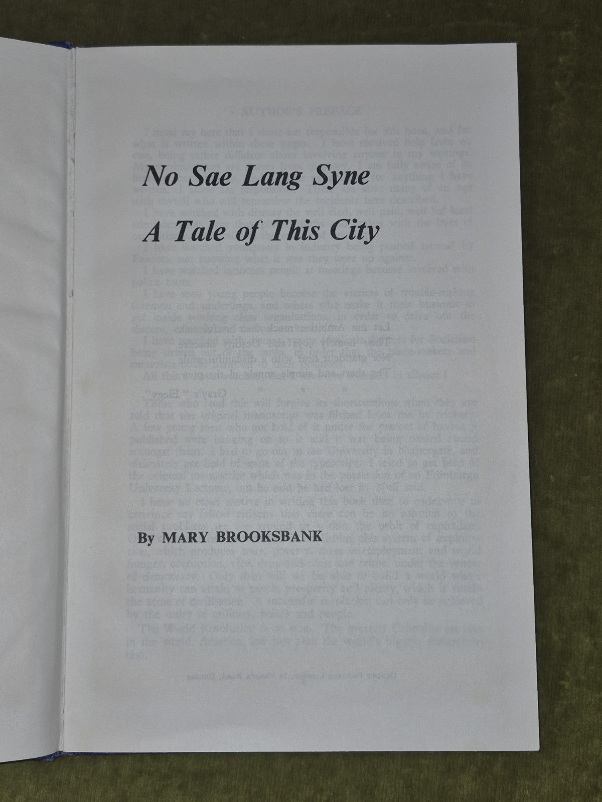 Mary Brooksbank Dundee No Sae Lang Syne A Tale of this City Communism Socialism 2