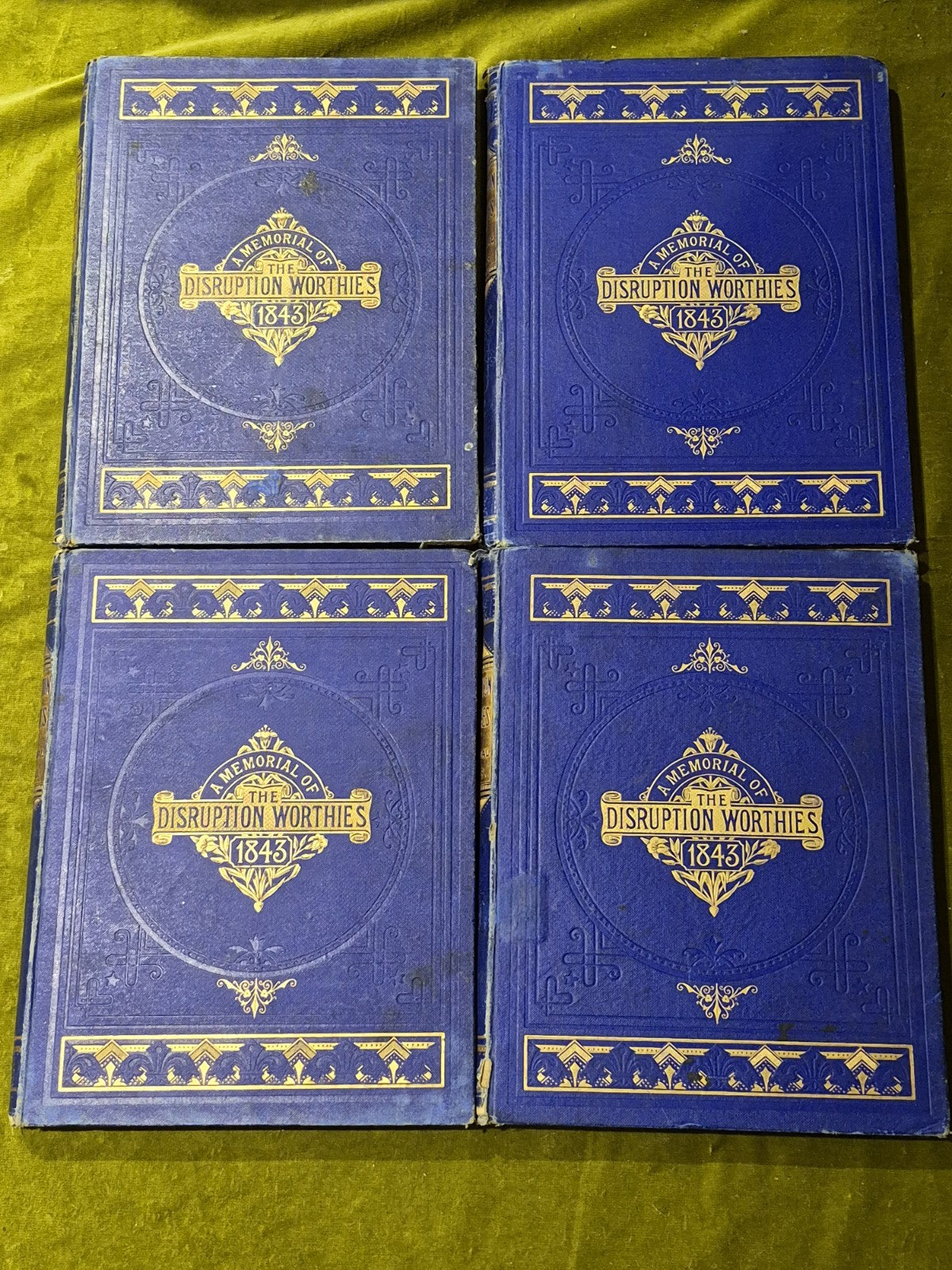 A Memorial Of The Disruption Worthies 1843 Complete in 4 Volumes1