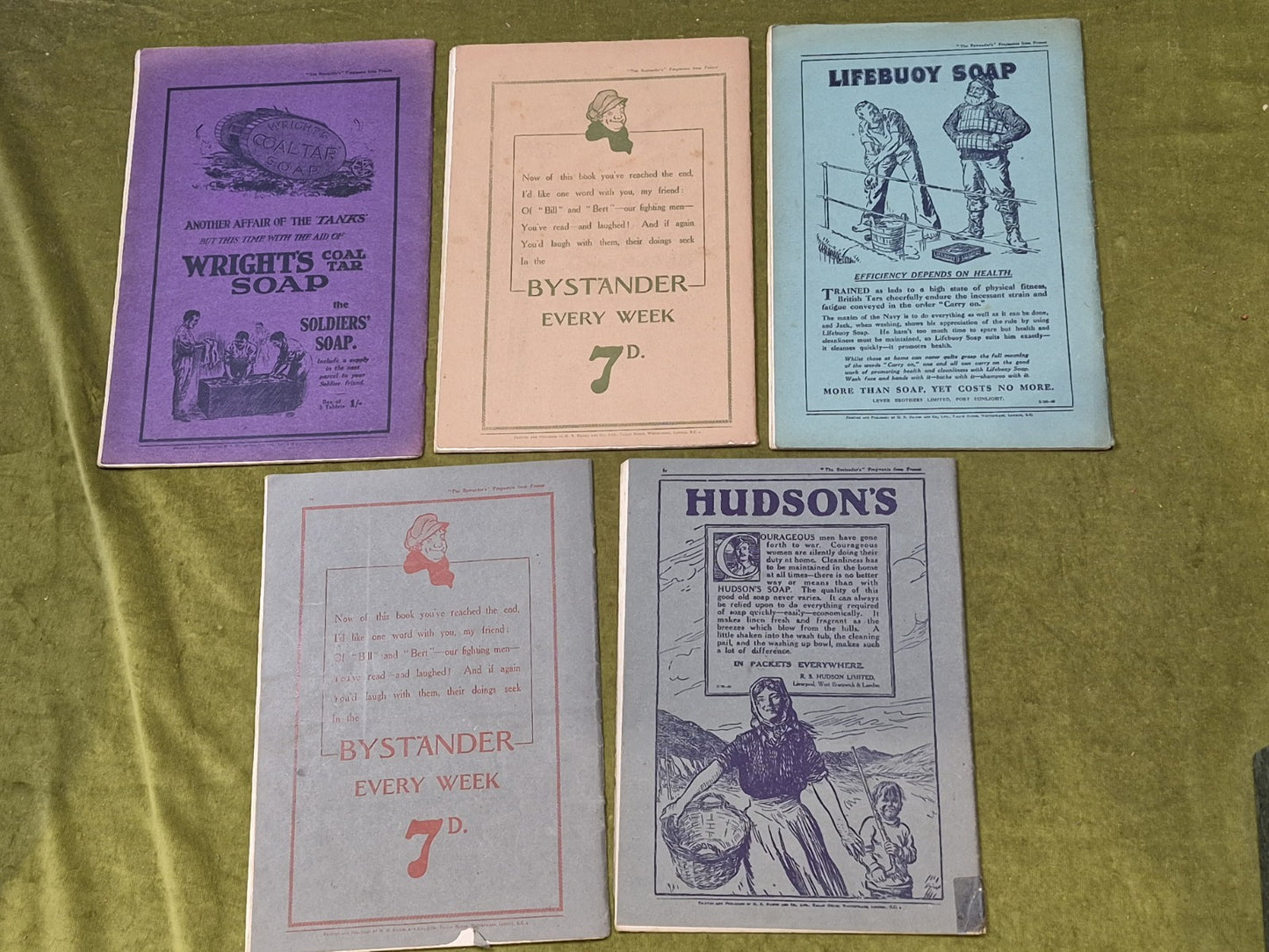 Fragments From France Vols 1-5 - Bruce Bairnfather , Bystander 1910s PBs in case3