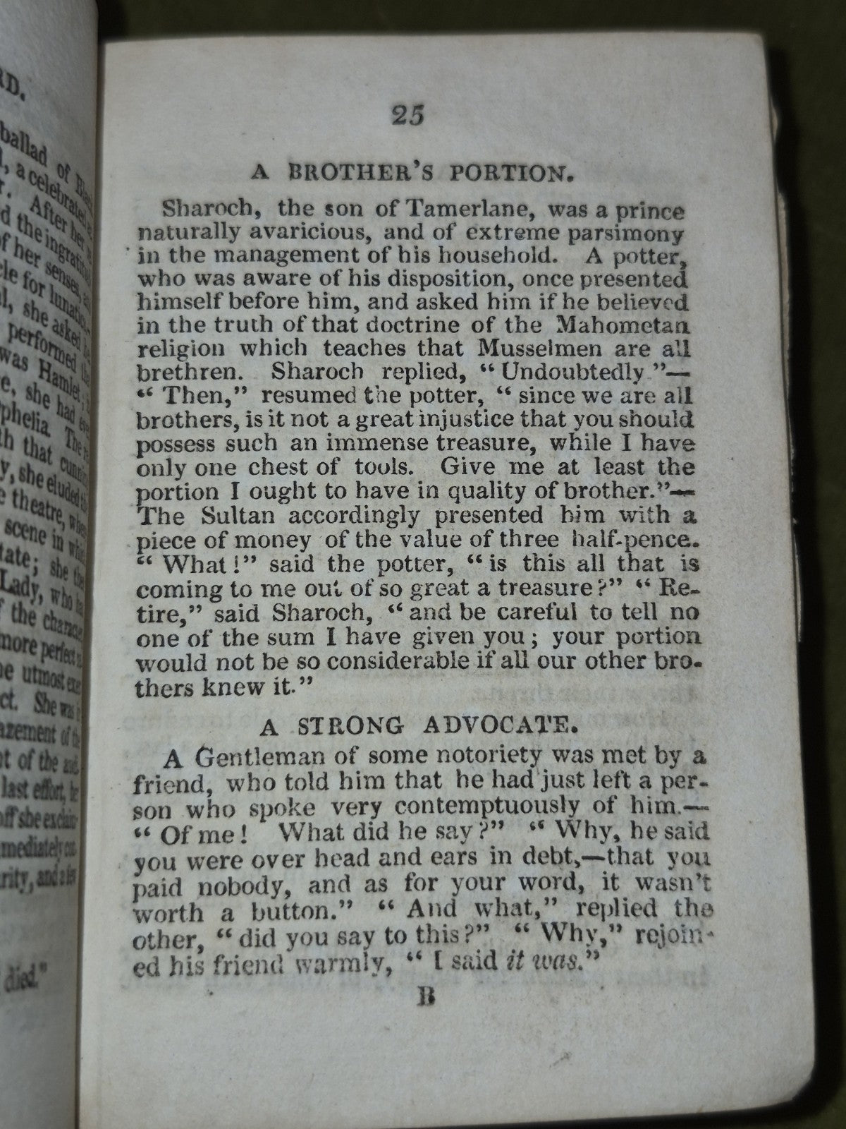 The Nonpareil Cabinet of Anecdote & Wit Miniature James Lumsden Glasgow 18249