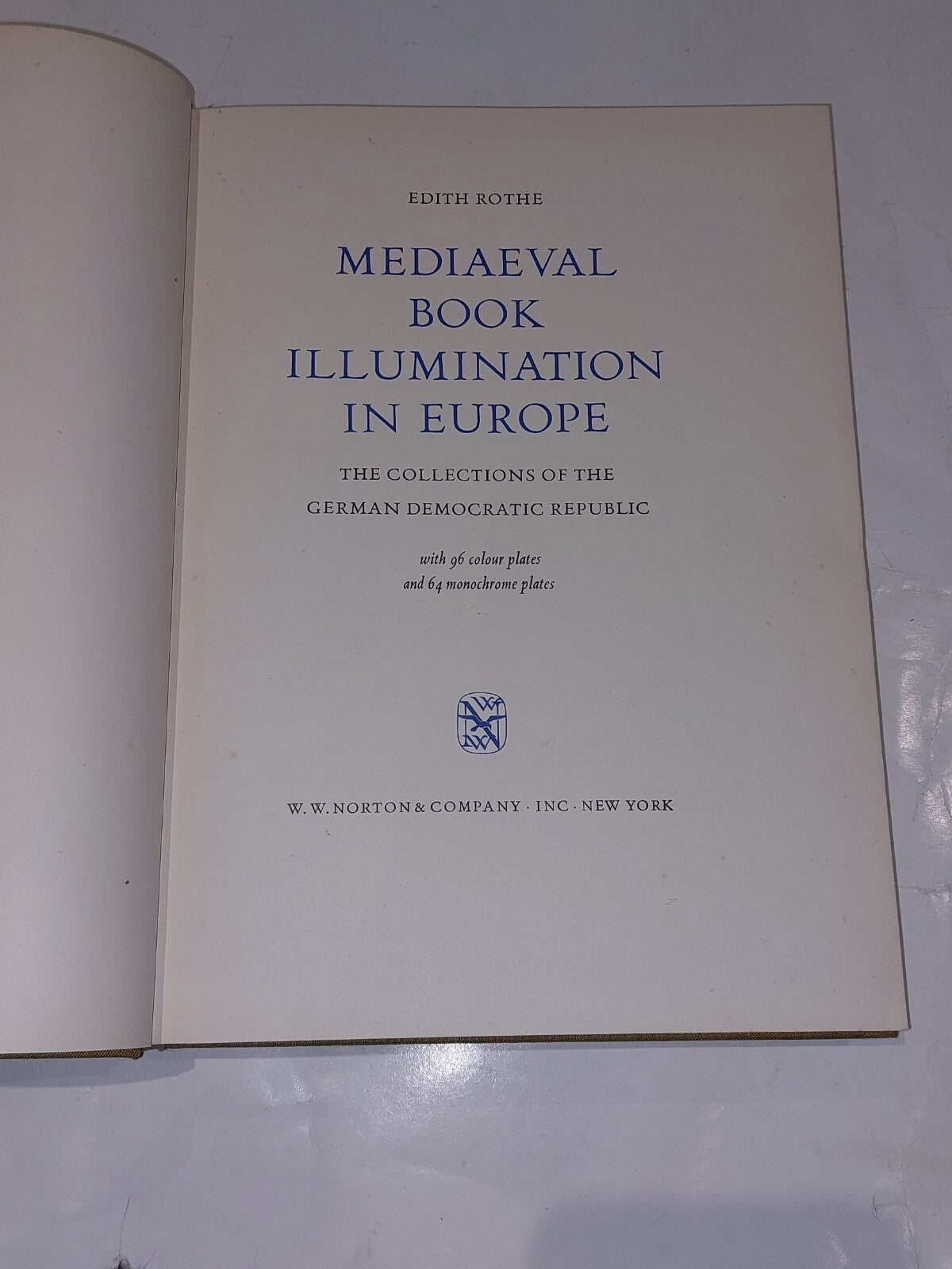 Mediaeval Book Illumination in Europe, W.W.Norton & Company (1968) Hardback Book2