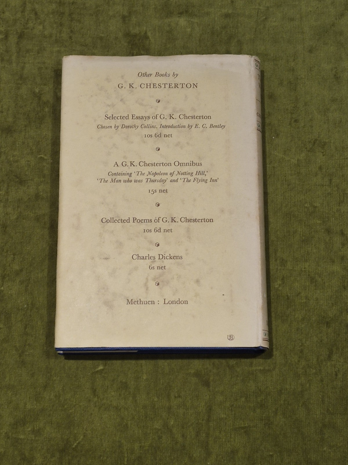 THE GLASS WALKING-STICK - G.K.Chesterton - 1955 1st ed. HB1