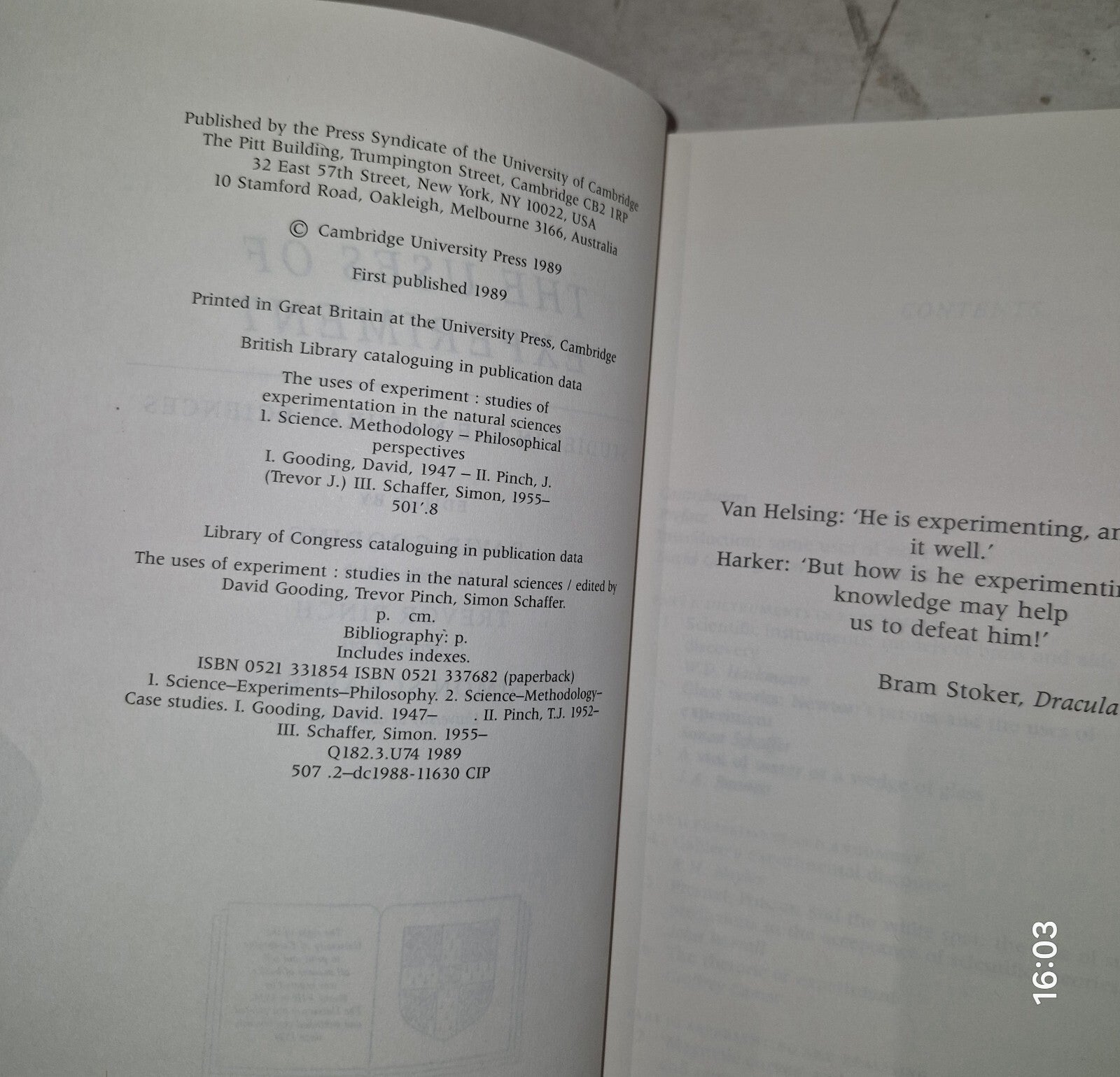 The Uses of Experiment: Studies in the Natural Sciences3