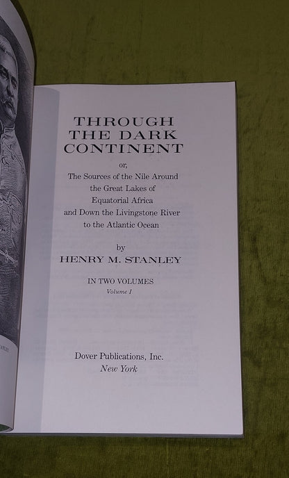 Henry M. Stanley Through The Dark Continent Vol 1 & 2 [Dover] 1988 Books & Map2
