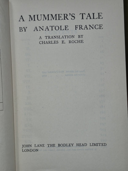 Anatole France Bodley Head Crown 8 Volumes Mixed Editions11