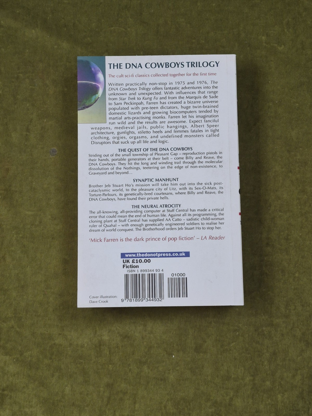 The DNA Cowboys Trilogy - Mick Farren , Do-not Press 2002 1st PB1