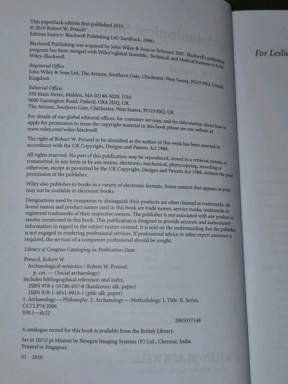 Archaeological Semiotics Paperback Robert W. Preucel (2010)3