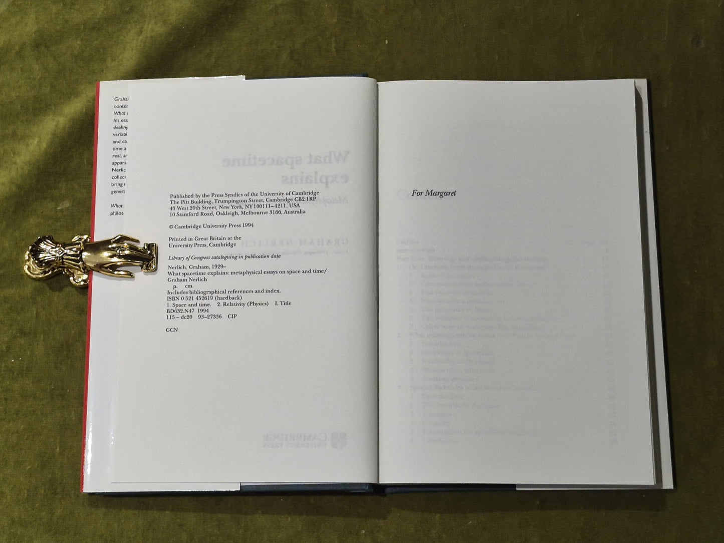 What Spacetime Explains - Graham Nerlich , Cambridge HB DJ 20075