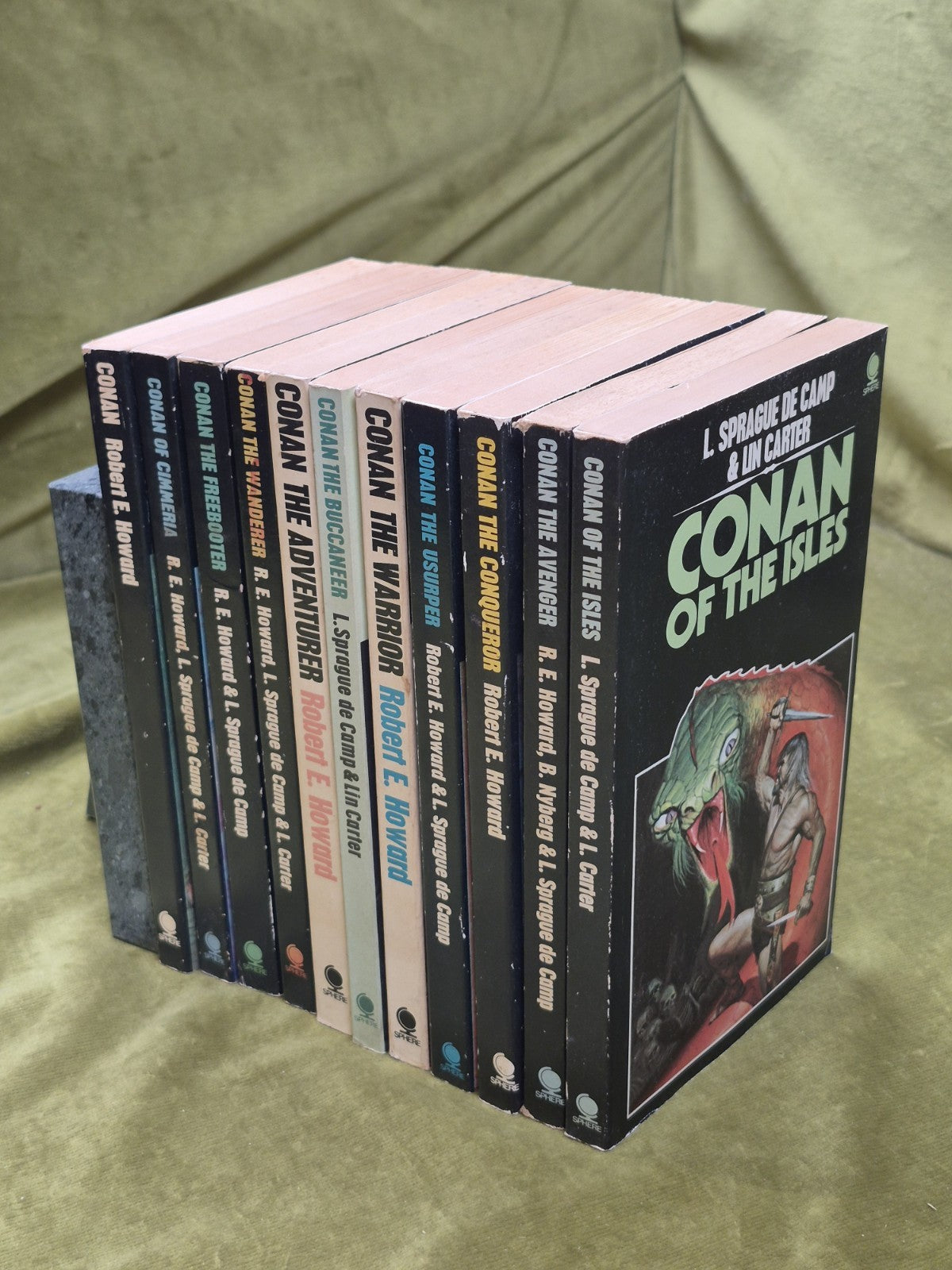 Conan First Editions 1974 Sphere Job Lot First 10 Books Paperback1