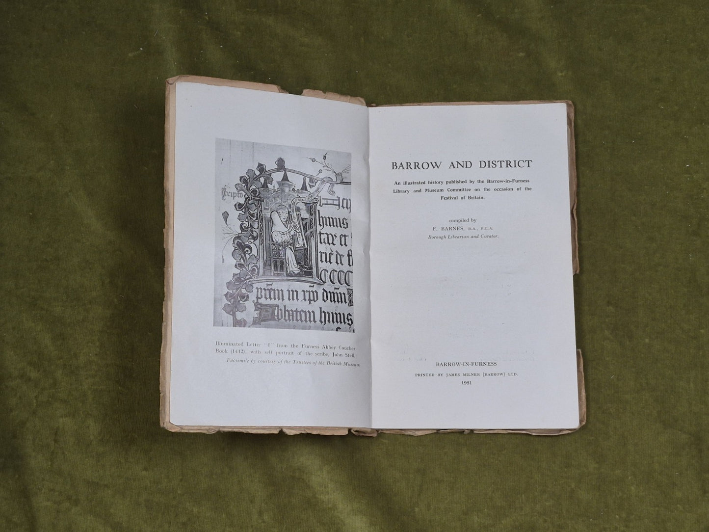 Barrow and District : An Illustrated History - F Barnes , James Milner 1951 PB4