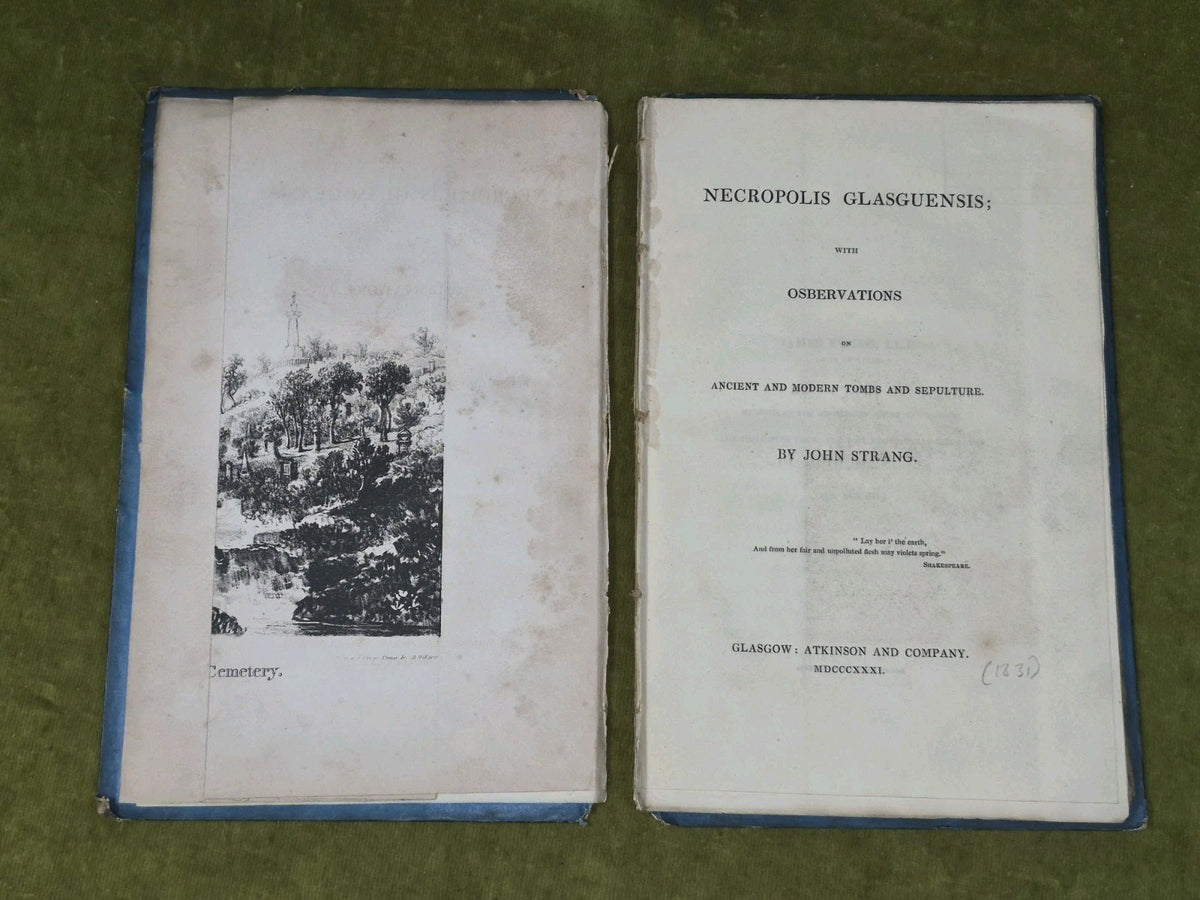 Necropolis Glasguensis Observations John Strang 1731 Atkinson and Company2